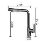 3-Way Water Filter Kitchen Faucet with Swivel Spout