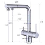 Pull-Out Spray Kitchen Faucet with Water Filter