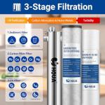 3-Stage Whole House Water Filtration System with UV