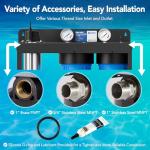 3-Stage Whole House Water Filtration System with UV