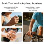Orvyna Titanium Smart Ring - Ultra-Light Health Tracker