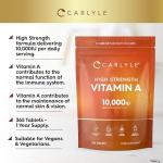 High Strength Vegan Vitamin A Tablets 10,000 IU