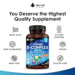 Complete B Vitamin Complex - 365 Tablets for Energy