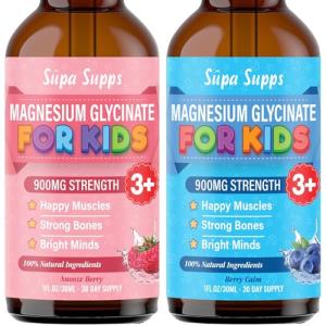 Kids Magnesium Glycinate Drops - Blueberry Raspberry Blend