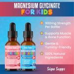 Kids Magnesium Glycinate Drops - Blueberry Raspberry Blend