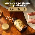 Gentle Iron Bisglycinate Capsules – 180 Count