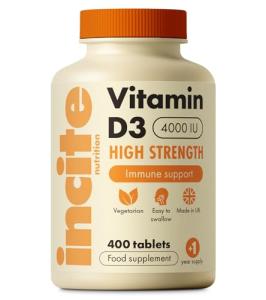Vitamin D3 4000 IU - Immune Support Tablets