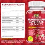 120 Count Magnesium Glycinate Gummies for Relaxation and Sleep