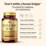 Gentle Iron Bisglycinate Capsules – 180 Count