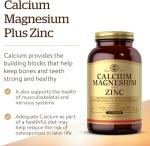 Calcium Magnesium Zinc Tablets for Healthy Bones