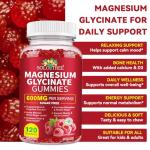 120 Count Magnesium Glycinate Gummies for Relaxation and Sleep