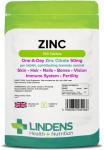 Lindens Zinc Citrate 50mg - 100 Vegan Tablets
