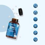 Zinc Tablets 50mg - 400 Count, Vegan, Non-GMO