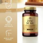 Solgar Zinc 50 mg Tablets – Vegan Immune Support