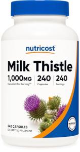 Nutricost Milk Thistle 250mg – 240 Veg Capsules