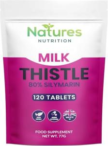 Vegan Milk Thistle Tablets with 80% Silymarin