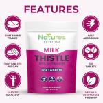 Vegan Milk Thistle Tablets with 80% Silymarin