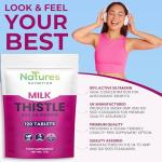 Vegan Milk Thistle Tablets with 80% Silymarin