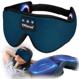 3D Sleep Mask with Bluetooth Headphones for Relaxation