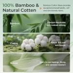 Organic Bamboo Cotton Bluetooth Sleep Mask with Headphones