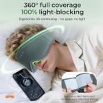 Organic Bamboo Cotton Bluetooth Sleep Mask with Headphones