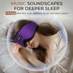 Cozy Bluetooth Sleep Mask with Headphones for Comfort