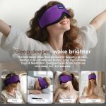 Cozy Bluetooth Sleep Mask with Headphones for Comfort