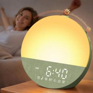 Sunrise Alarm Clock with Dual Alarms and Sound