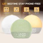 Sunrise Alarm Clock with White Noise and Bluetooth