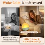 Sunrise Alarm Clock with Dual Alarms and Sound