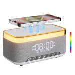 Bluetooth Alarm Clock with Fast Wireless Charger