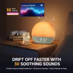 Sunrise Alarm Clock with White Noise and Bluetooth