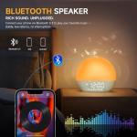 Sunrise Alarm Clock with White Noise and Bluetooth