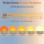 Sunrise Alarm Clock with Dual Alarms and Sound