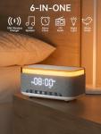 Bluetooth Alarm Clock with Fast Wireless Charger