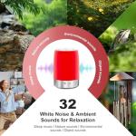 Sleep Sound Machine with Red Light Therapy