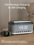 Bluetooth Alarm Clock with Fast Wireless Charger