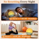 Sunrise Alarm Clock with Dual Alarms and Sound