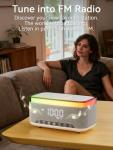Bluetooth Alarm Clock with Fast Wireless Charger