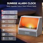 Sunrise Alarm Clock with White Noise & Snooze