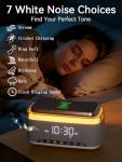 Bluetooth Alarm Clock with Fast Wireless Charger