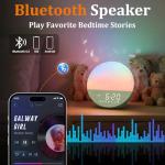 Sunrise Alarm Clock with Dual Alarms and Sound