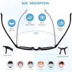 Kids Blue Light Glasses - 3 Pairs for Ages 6-12