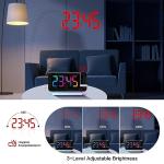Hanaix Ceiling Projection Alarm Clock with RGB Light