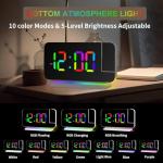 Hanaix Ceiling Projection Alarm Clock with RGB Light