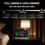 Hanaix Ceiling Projection Alarm Clock with RGB Light