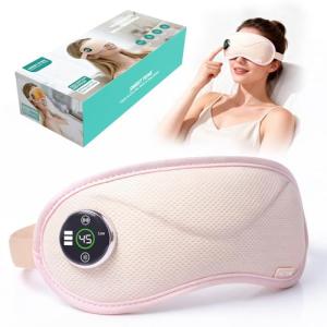 Heated Eye Mask with Massager for Comfort