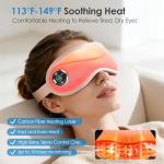 Heated Eye Mask with Massager for Comfort