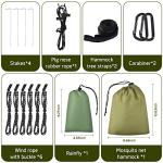 OTraki Mosquito Net Camping Hammock with Tarp