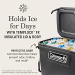 Coleman 65QT Rolling Insulated Cooler for Camping